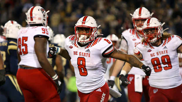 Ricky Person Jr celebrating TD vs GT